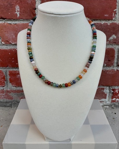 Multi Colored Cross Necklace