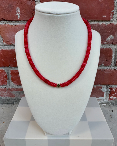 Red Cross Necklace